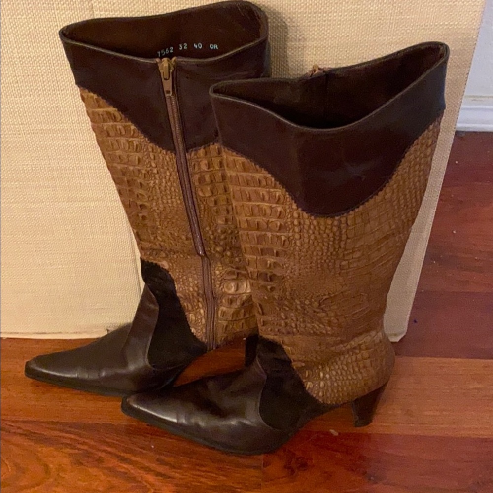 Brown Leather Boots